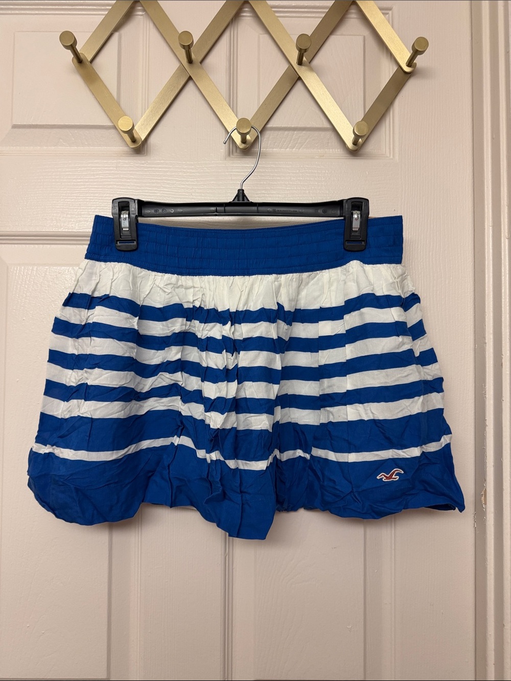 Y2k Hollister Blue & White Striped skirt